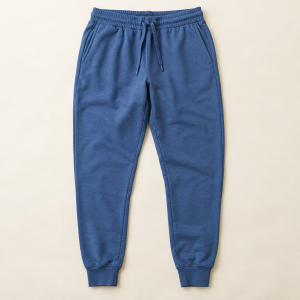 Trousers Track 04 in Blue, front view